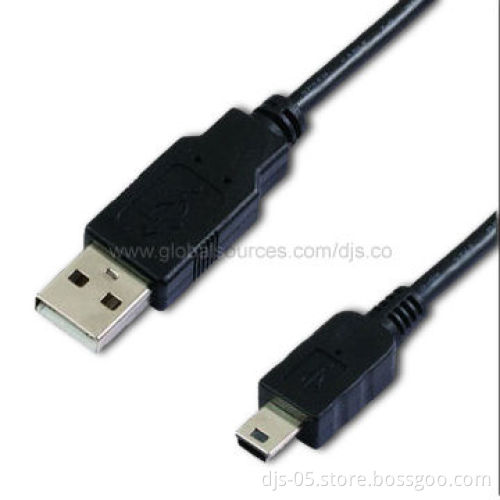 USB A M to Mini 5P M Cable, with High Speed, Good Quality, and Reasonable Price